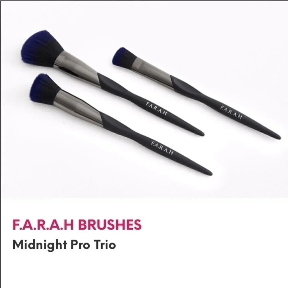 Bundle F.A.R.A.H 3 Pcs Set Brushes NEW + Ipsy bag
